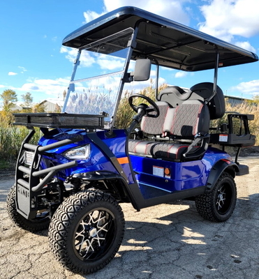 48V Electric Golf Cart 4 Seater Lifted Renegade Edition Utility Golf UTV - Blue