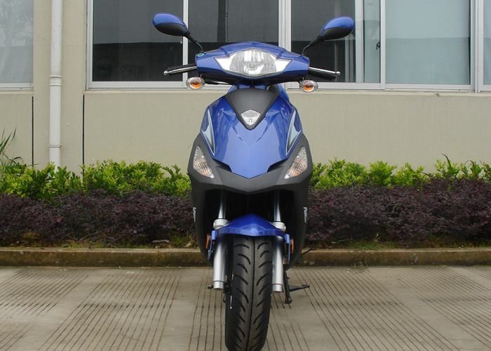 Aluminum Frame  Adult Motor Scooter 12V 7A  Blue 50cc Motor Scooter With Headlight