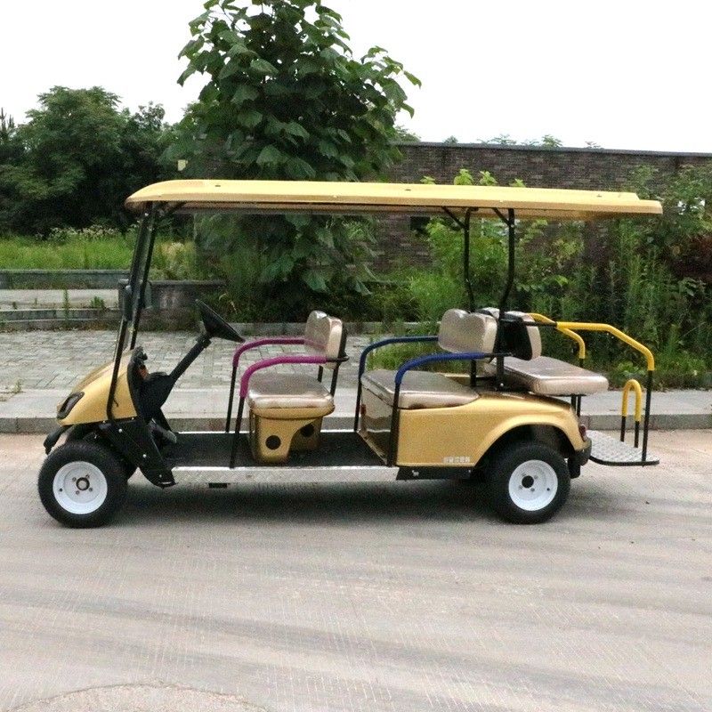 6 Persons 4000w Electric Golf Carts 6V 180AH X 8 Maintenance Free Off Road Golf Carts