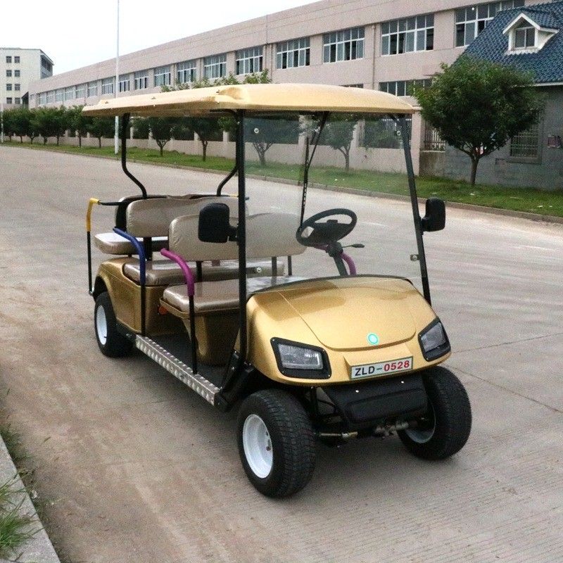 6 Persons 4000w Electric Golf Carts 6V 180AH X 8 Maintenance Free Off Road Golf Carts