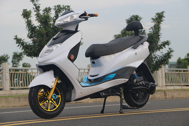 Steel Electric Moped Bike 1500W Brushless DC Motor With 72V 20Ah Lead - Acid Battery