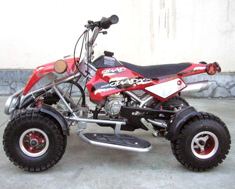 2 - Stroke 50cc Atv Quad Bike With Front / Rear Disc Front / Rear Shock Absorber