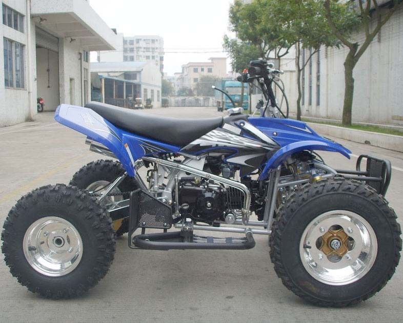 Full Size 125cc Racing Quad 6.5kw , Four Wheelers 4 X 4 Manual Clutch Oil  Cooled