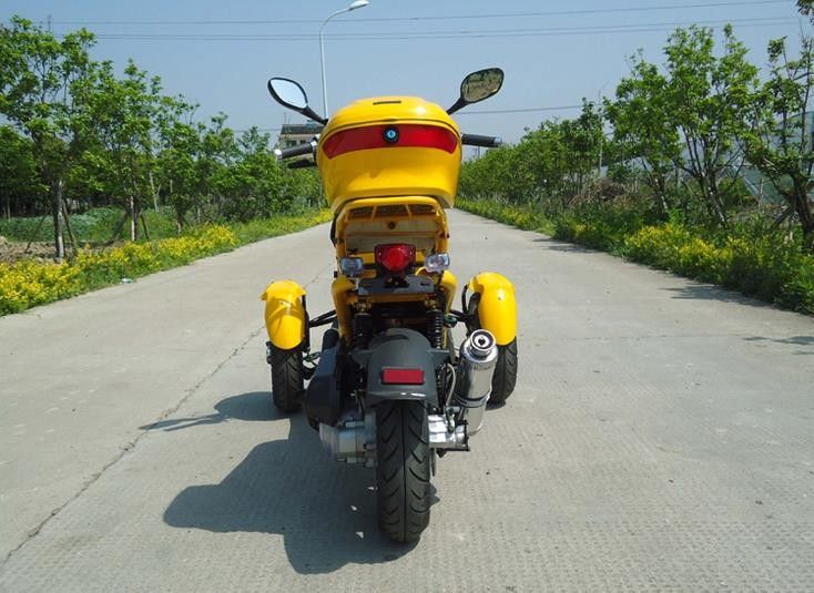Horizontal Type Tri Wheel Motorcycle 50cc 3 Wheel Trike Scooter 4 Stroke