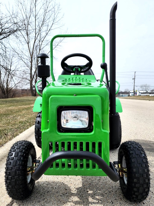 Mini Farm Tractor With Reverse 125cc One Man Golf Cart Jeep Fully Auto With Hitch Lights