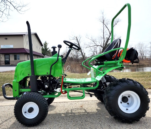 Mini Farm Tractor With Reverse 125cc One Man Golf Cart Jeep Fully Auto With Hitch Lights