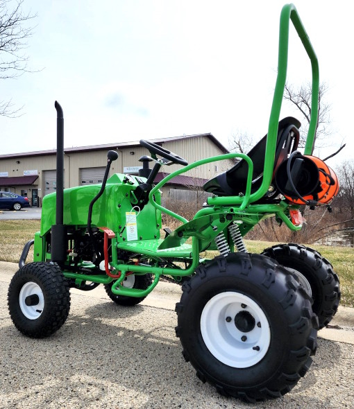 Mini Farm Tractor With Reverse 125cc One Man Golf Cart Jeep Fully Auto With Hitch Lights