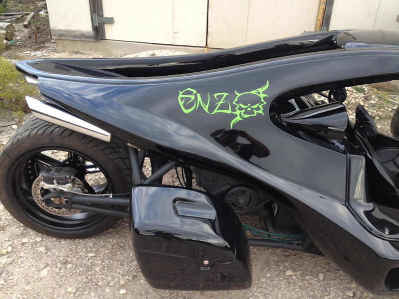 1998cc High Powered 3 Wheel Motorbike With 2 Seats And Car System , 29x18R20