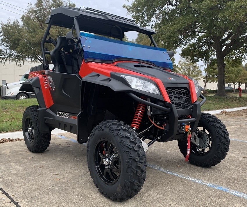 Gas utility vehicle 1000 UTV Side by Side Full ABS Roof Two Brothers Racing Exhaust