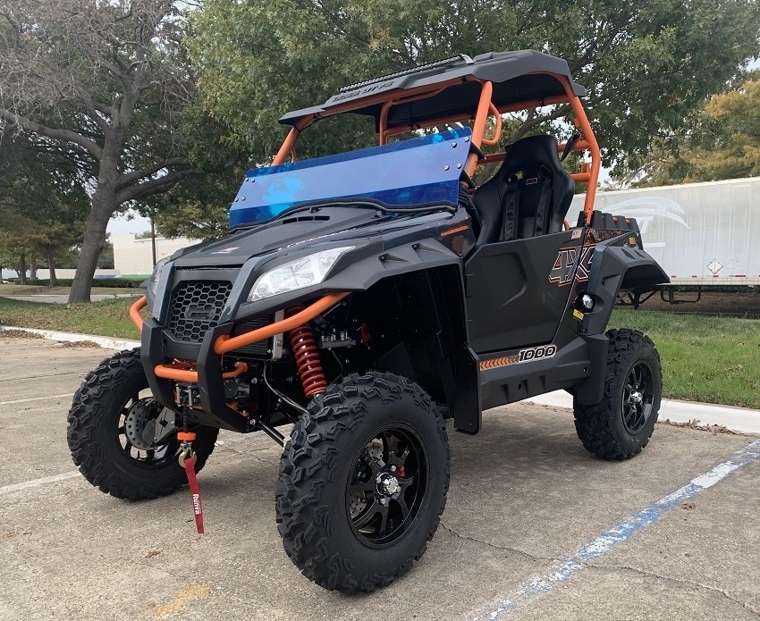 Gas utility vehicle 1000 UTV Side by Side Full ABS Roof Two Brothers Racing Exhaust