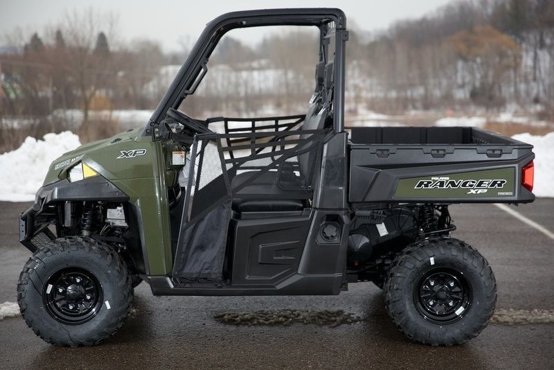 Polaris Ranger Xp 900 Sage Green Gas Utility Vehicles With Windshield And Doors