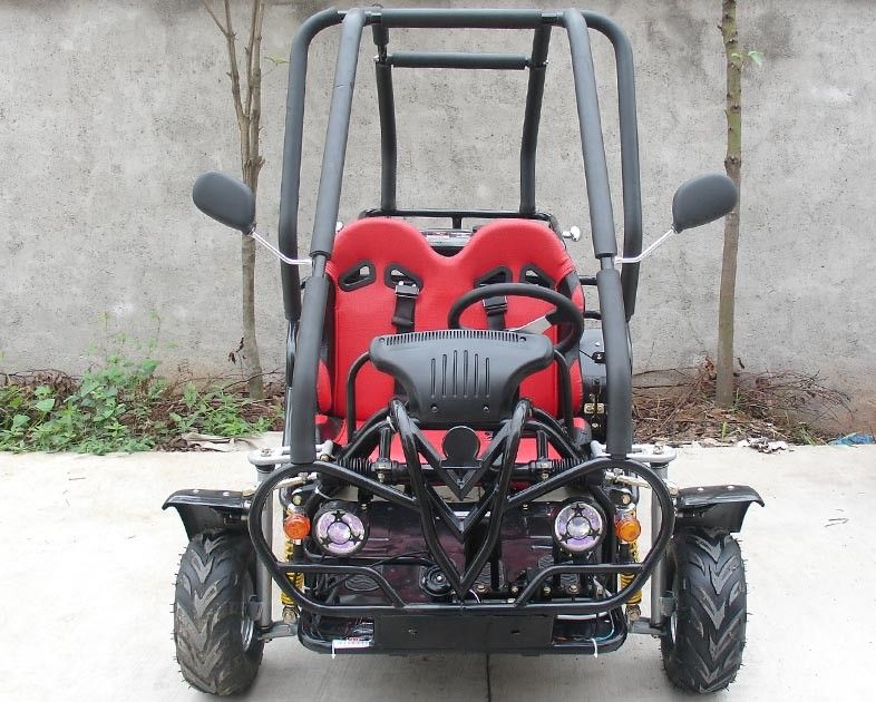 110cc Small Size Motorized Go Karts , Adult Go Kart Automatic Clutch 3 Speed With Reverse
