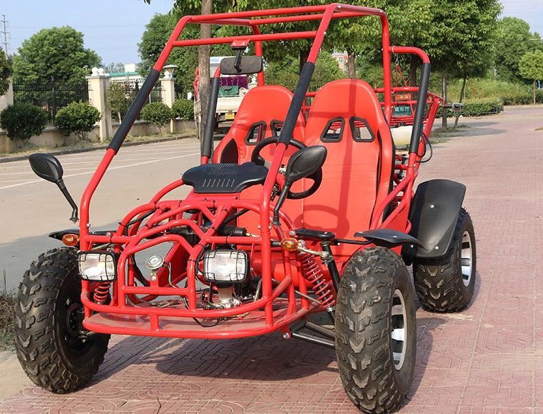Horizontal Type Go Kart Buggy 4 Stroke Air Cool 4 Seater Front / Rear Disc Brake