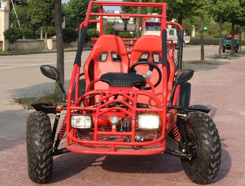 Horizontal Type Go Kart Buggy 4 Stroke Air Cool 4 Seater Front / Rear Disc Brake