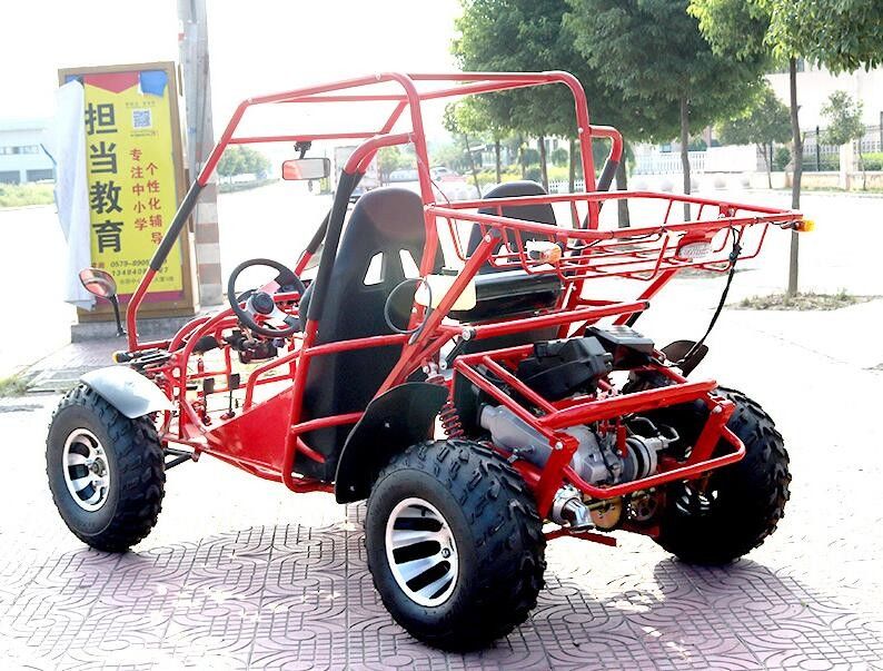 Horizontal Type Go Kart Buggy 4 Stroke Air Cool 4 Seater Front / Rear Disc Brake
