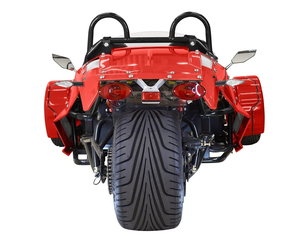 Tri Wheel Motorcycle E-Spider 72V Trike Powerful 3000w Mid Drive Motor With Lithium Battery