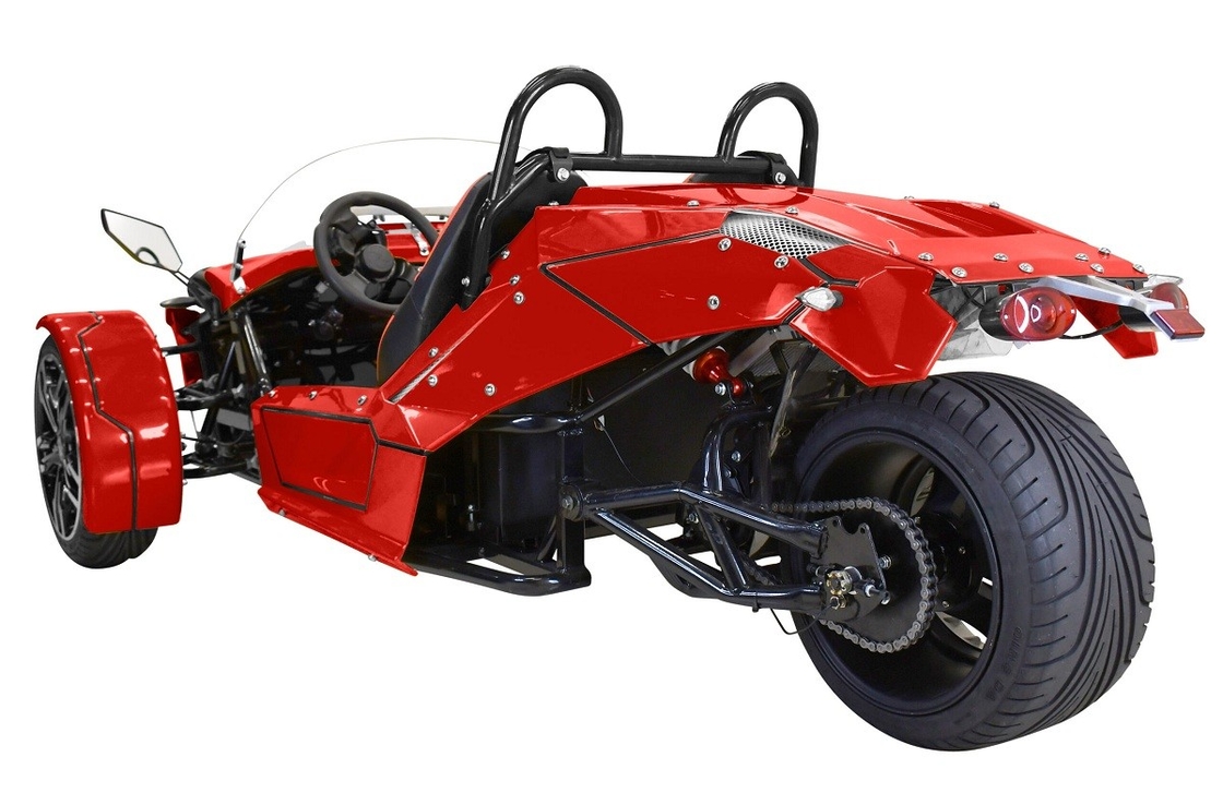 Tri Wheel Motorcycle E-Spider 72V Trike Powerful 3000w Mid Drive Motor With Lithium Battery