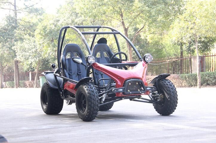 Horizontal Single Cylinder 4 Stroke Double Seat Go Kart With Front / Rear Disc Brake