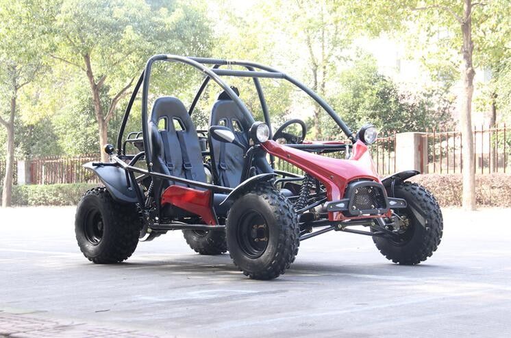 Horizontal Single Cylinder 4 Stroke Double Seat Go Kart With Front / Rear Disc Brake