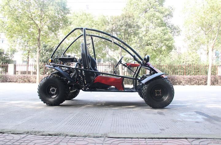 Horizontal Single Cylinder 4 Stroke Double Seat Go Kart With Front / Rear Disc Brake