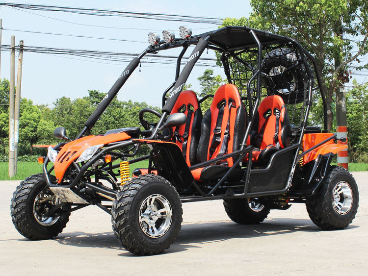 Horizontal Single Cylinder Alumium Alloy Rims Go Kart Buggy CTV With Air Cooled