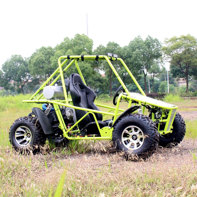 Air Cooled Single Seat Go Kart 150cc / Adult Off Road Go Kart Chain Transmission