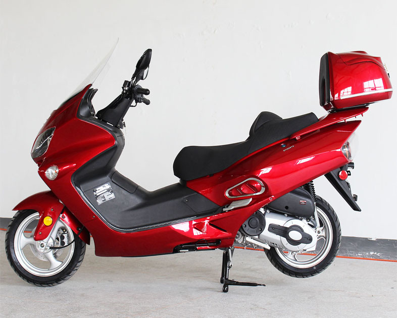 300cc 1 Cylinder 4 Stroke Adult Motor Scooter Liquid Cool Belt Drive Front Disc / Rear Disc