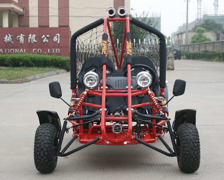 110cc Air Cooled CDI Electirc Start Single Seat Go Kart Tray Brake 12V 6.5AH Battery