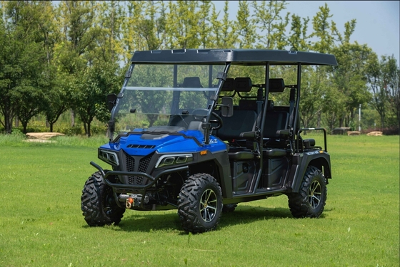 450 Max-Deluxe petrol golf cart with 6 seats windshiled and cover